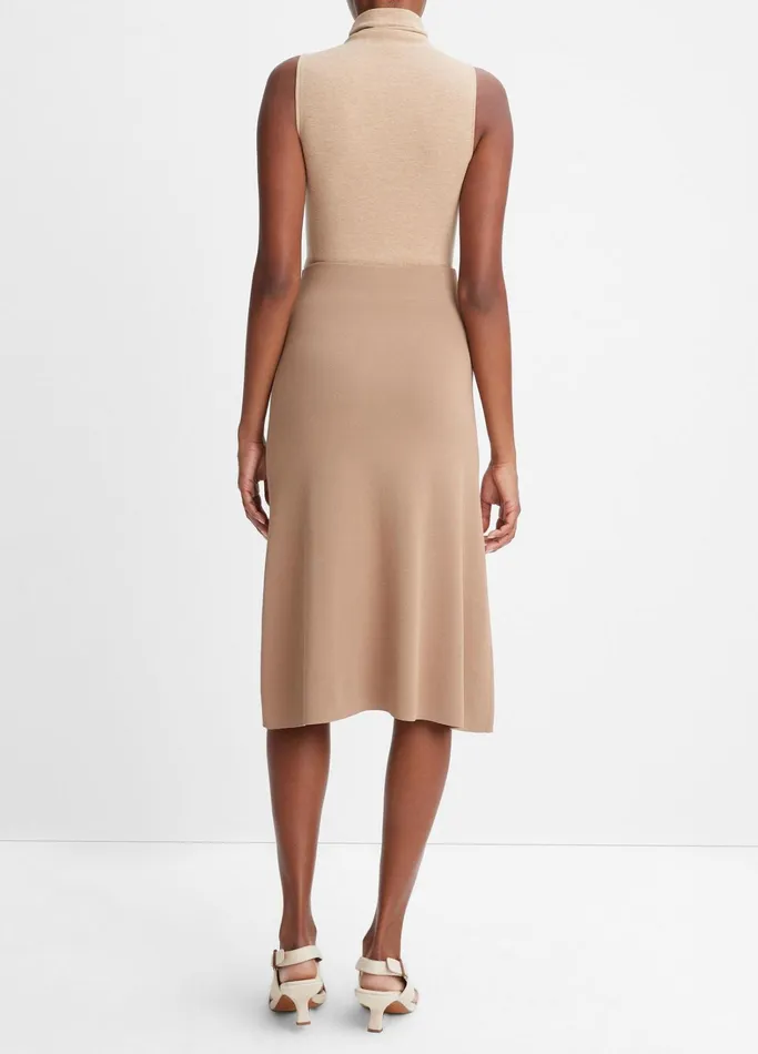 Vince Skirts Women Soft Sculpted Skirt Cashew