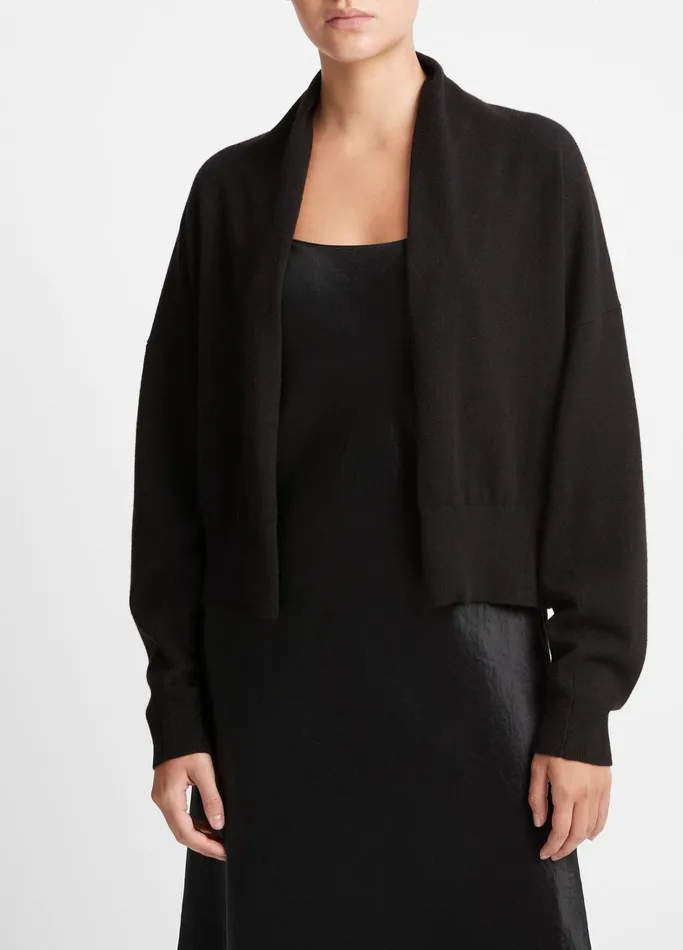 Vince Sweaters Women DrapeFront Cardigan Black