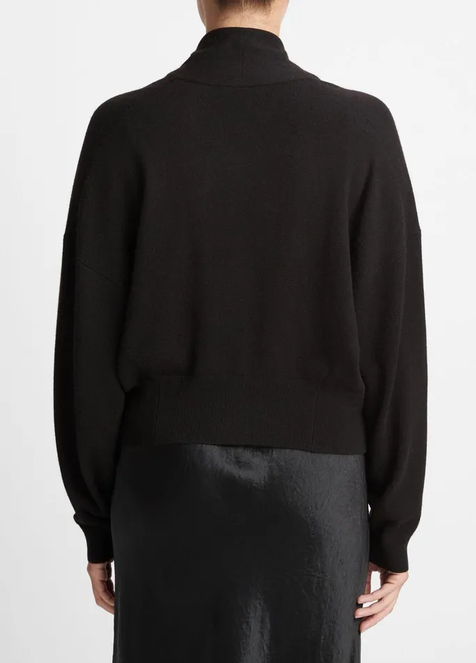 Vince Sweaters Women DrapeFront Cardigan Black