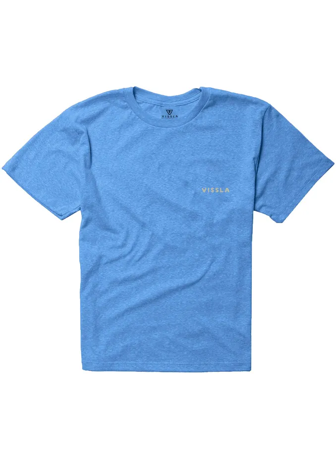 Vissla Hideaway Boys Tee RYH 8211 Royal Heather Youth Clothing Vissla Hideaway Boys Tee RYH 8211 Royal Heather Youth Clothing