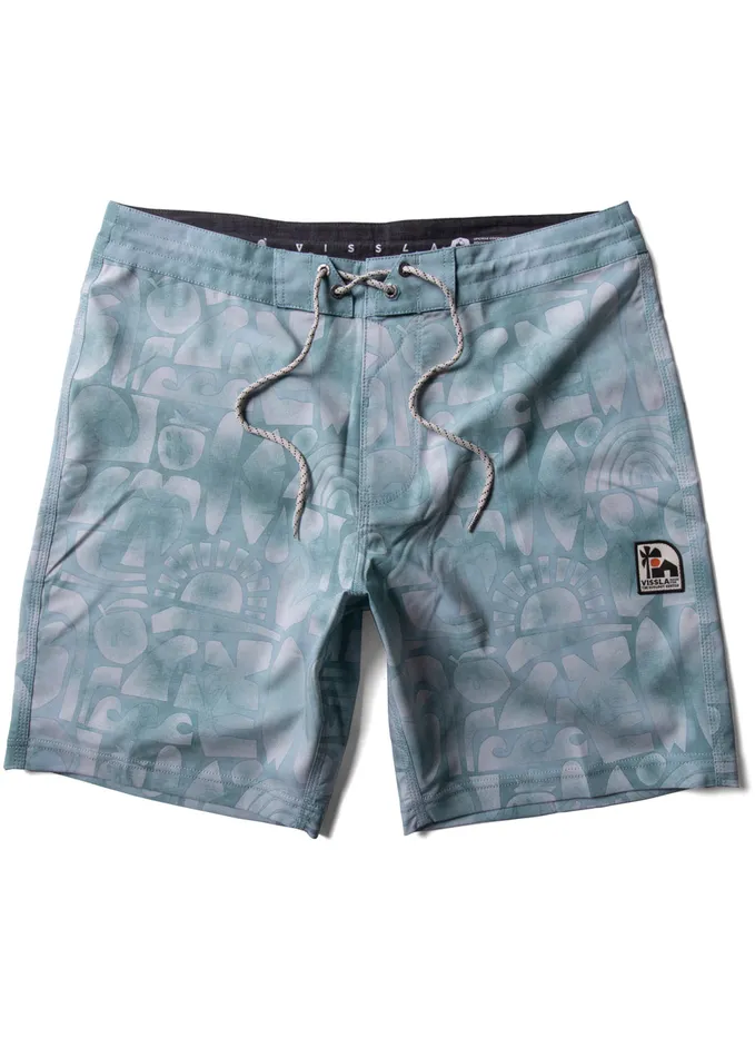 Vissla The Ecology Center Glyphs 1858243 Boardshort Smokey Jade Men Boardshorts