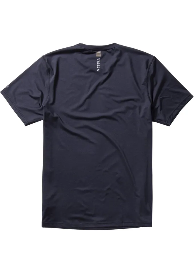 Vissla Wetsuit Tops and Lycra Men Easy Seas Eco Short Sleeve Lycra Rash Guard Black Vissla Wetsuit Tops and Lycra Men Easy Seas Eco Short Sleeve Lycra Rash Guard Black