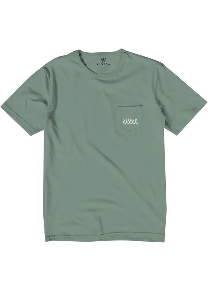 Wave Racers Organic Pkt Tee Jade Premium Tees Vissla Men