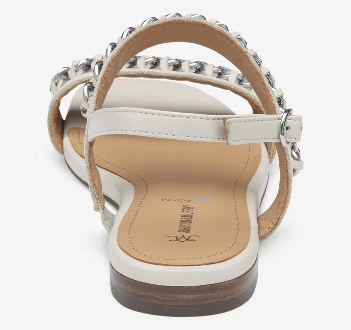 Women8217s Shoes Lilly Chain Sandal Bone Glove Leather Johnston and Murphy Women
