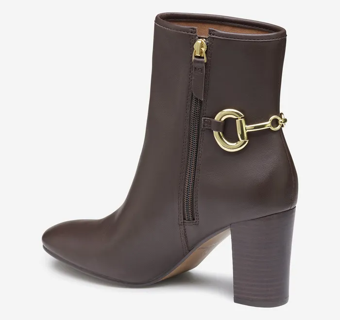 Women8217s Shoes Women Johnston and Murphy Charlotte Bit Bootie Brown Glove Leather
