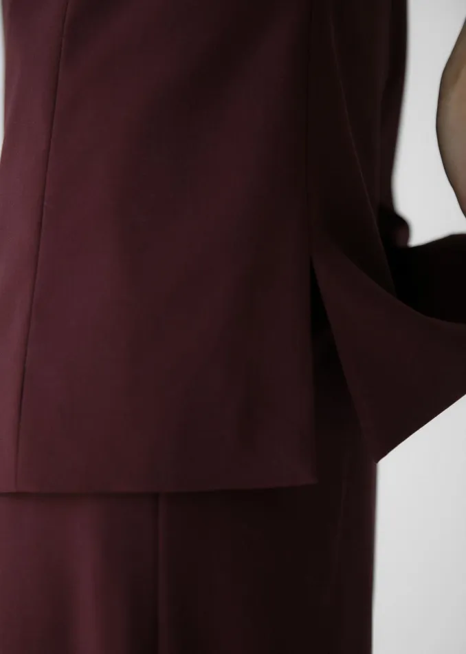 Women Abbie Strapless Top 8211 Burgundy The Frankie Shop Tops