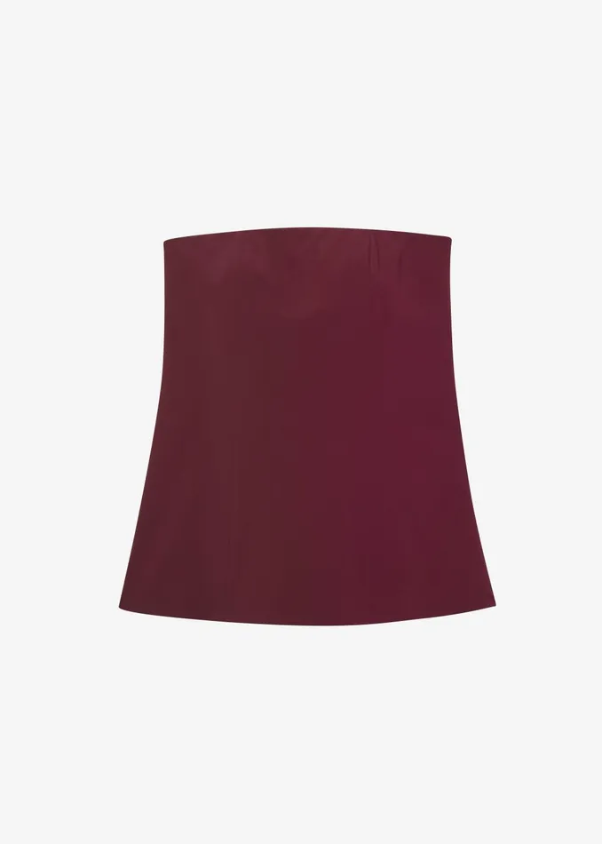 Women Abbie Strapless Top 8211 Burgundy The Frankie Shop Tops