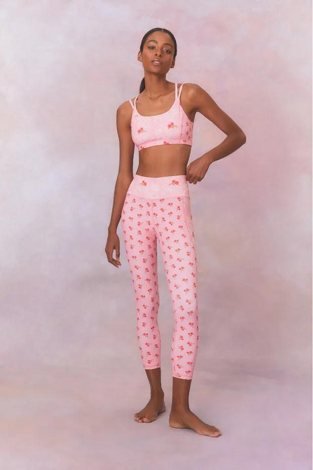 Women Active LoveShackFancy Aiden Sports Bra Rosy Romance