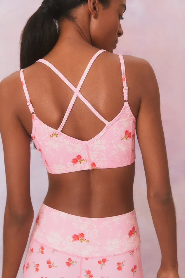 Women Active LoveShackFancy Aiden Sports Bra Rosy Romance