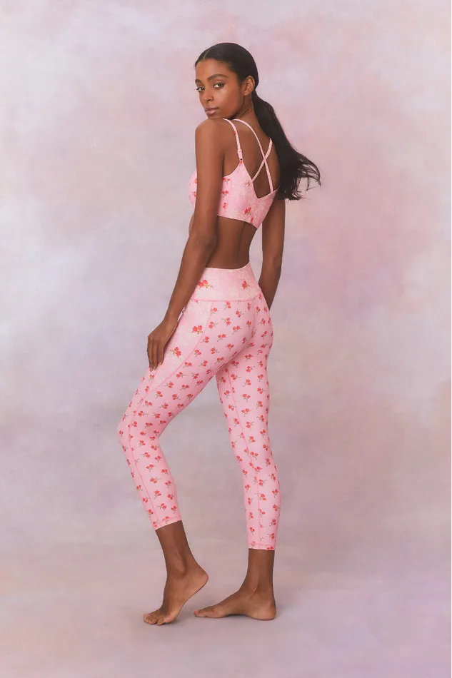 Women Active LoveShackFancy Aiden Sports Bra Rosy Romance