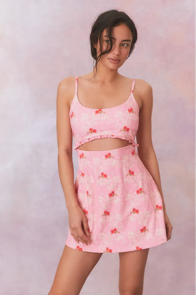 Women Active LoveShackFancy Astoria Printed Active Dress Rosy Romance