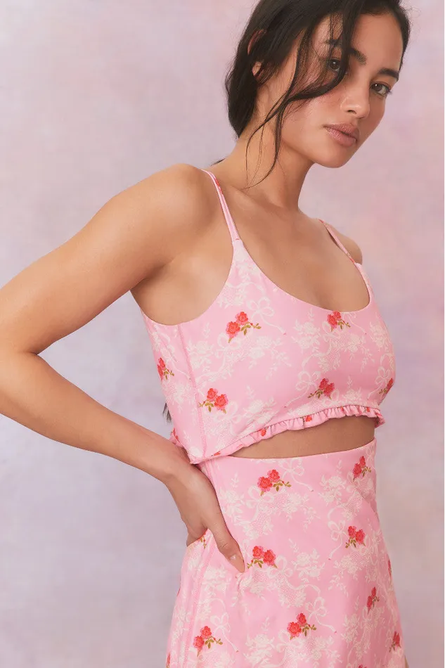 Women Active LoveShackFancy Astoria Printed Active Dress Rosy Romance