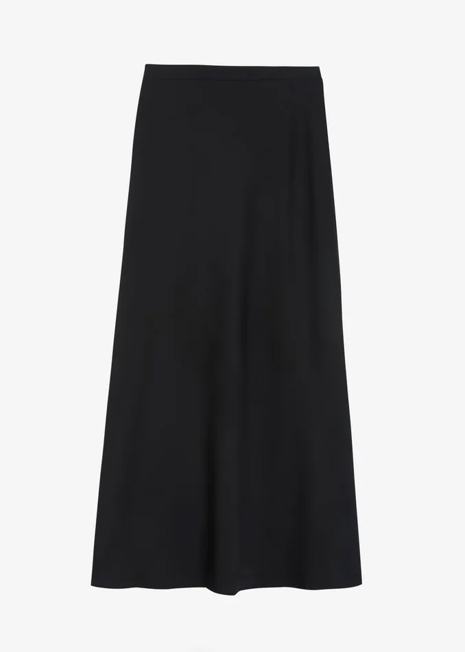 Women Ada Satin Skirt 8211 Black The Frankie Shop Bottoms