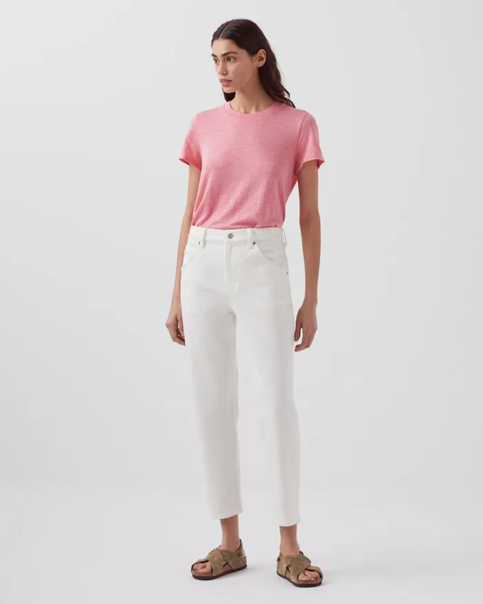 Women Amandine 8211 Linen Round Neck TShirt Lantana Comptoir Des Cotonniers TShirts Women Amandine 8211 Linen Round Neck TShirt Lantana Comptoir Des Cotonniers TShirts