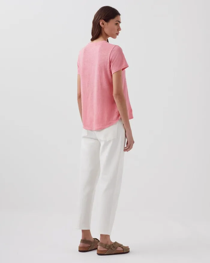 Women Amandine 8211 Linen Round Neck TShirt Lantana Comptoir Des Cotonniers TShirts Women Amandine 8211 Linen Round Neck TShirt Lantana Comptoir Des Cotonniers TShirts
