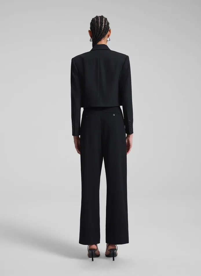 Women Anderson Cropped Tux Jacket Blackblack ALC Suits