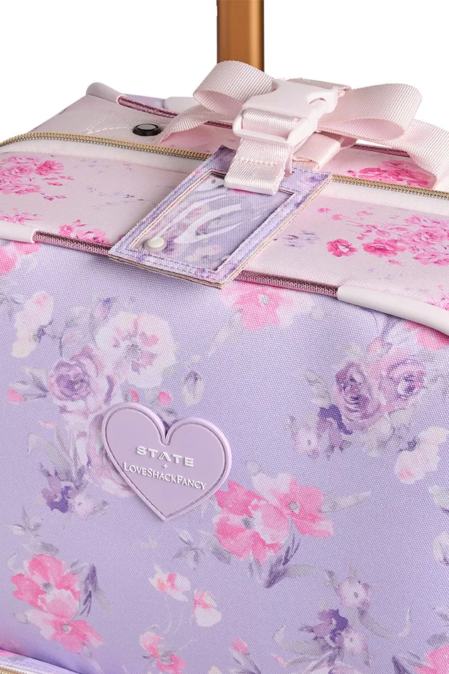 Women Bags and Travel LoveShackFancy State Logan Luggage Tag Happy Thoughts