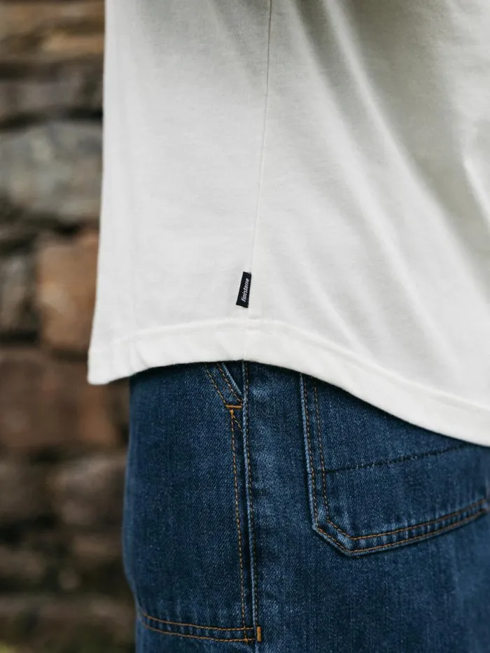 Women Bailey Long Sleeve TShirt Ecruocean Storm Finisterre Tops and Shirts