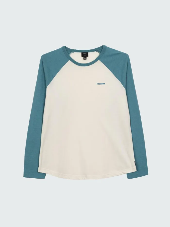 Women Bailey Long Sleeve TShirt Ecruocean Storm Finisterre Tops and Shirts