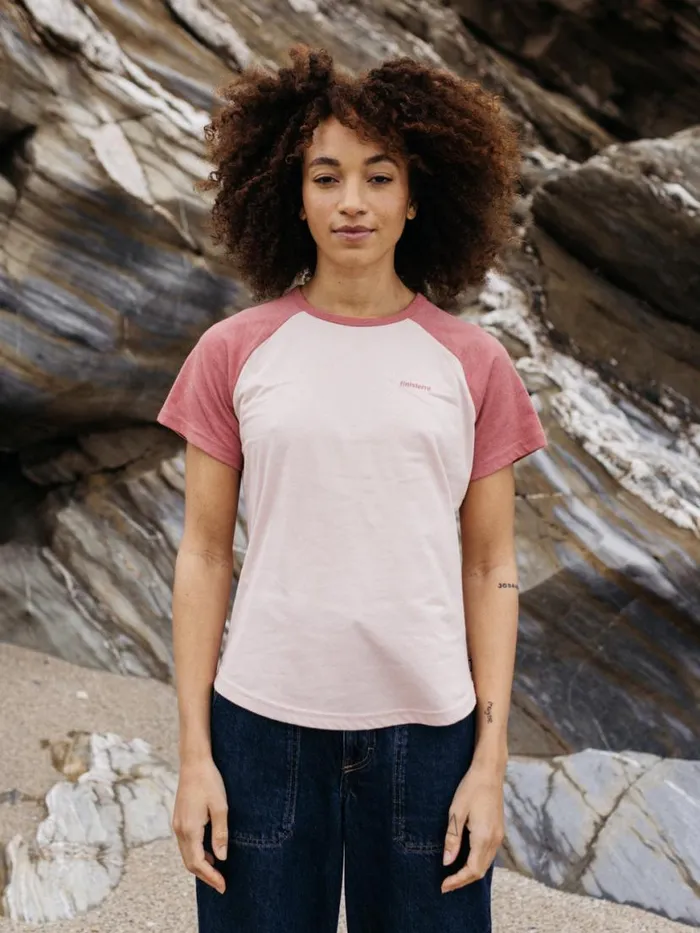 Women Bailey TShirt Pink Smokerouge Finisterre Tops and Shirts