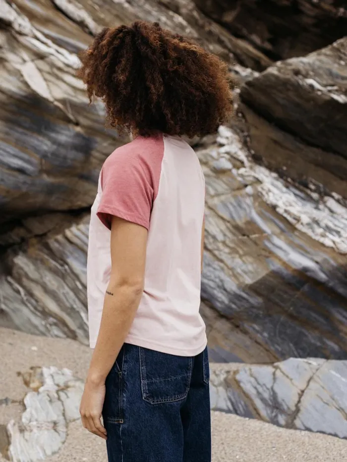 Women Bailey TShirt Pink Smokerouge Finisterre Tops and Shirts