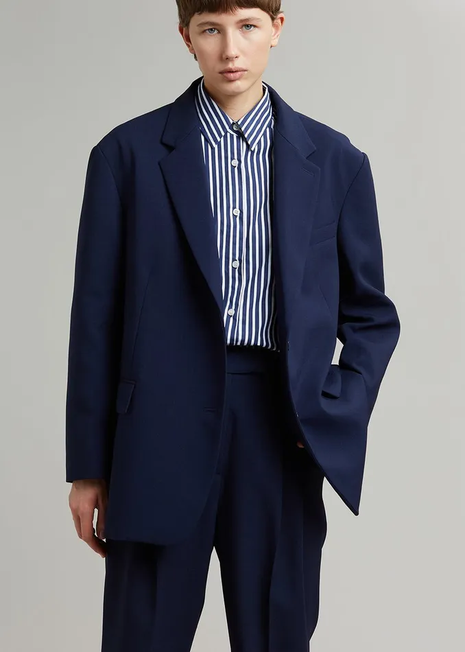 Women Bea Blazer 8211 Midnight Blue The Frankie Shop Outerwear