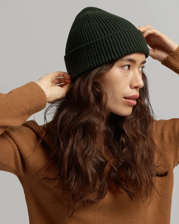 Women Beanies Colorfulstandard Merino Wool Beanie 8211 Warm Taupe