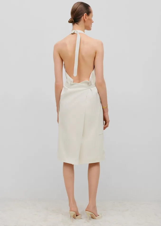 Women Bevza Fartukh Dress 8211 White The Frankie Shop Dresses