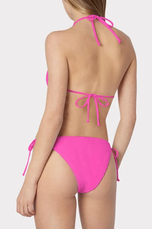 Women Bikinis Milly Textured Bikini Bottom Neon Pink Women Bikinis Milly Textured Bikini Bottom Neon Pink