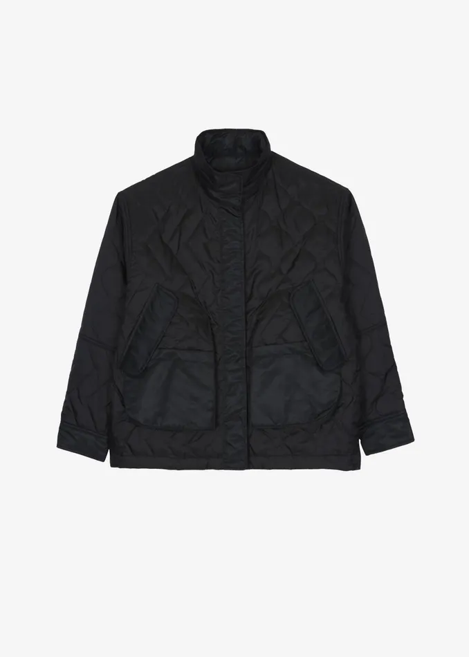 Women Birka Quilted Jacket 8211 Black The Frankie Shop Outerwear