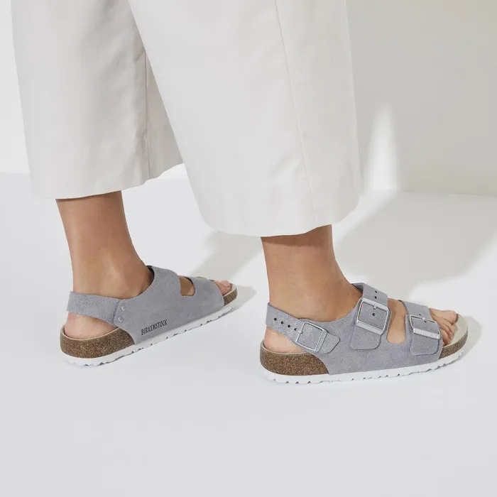 Women Birkenstock BackAnkleStrap Milano Purple Fog