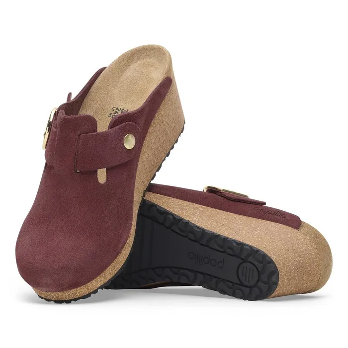 Women Birkenstock Clogs Fanny RingBuckle Berry Crush