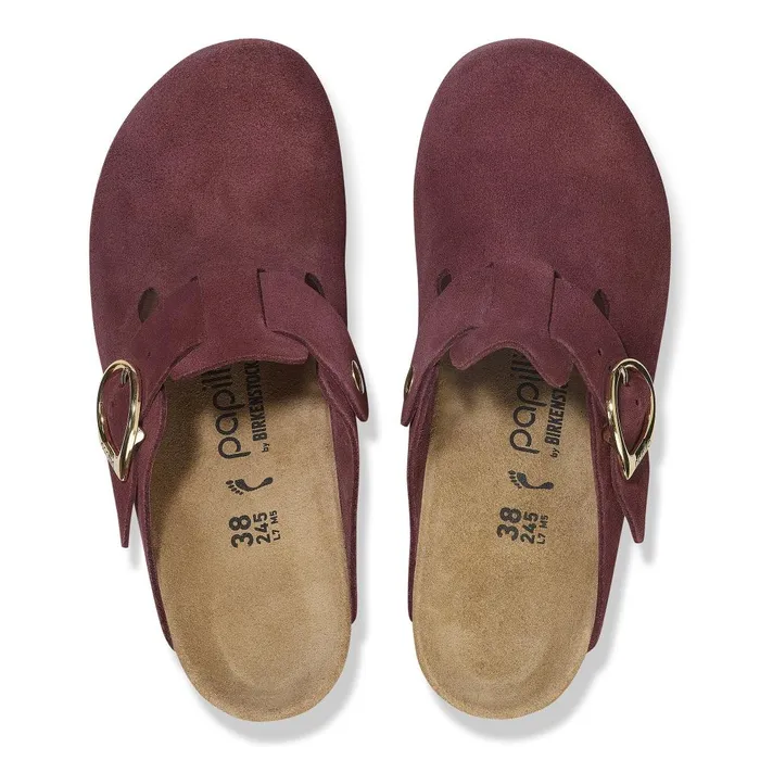 Women Birkenstock Clogs Fanny RingBuckle Berry Crush