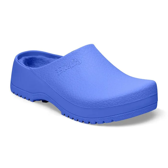 Women Birkenstock Clogs SuperBirki Shearling Ultra Blue