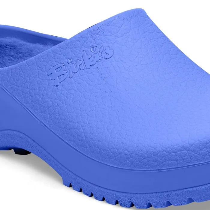 Women Birkenstock Clogs SuperBirki Shearling Ultra Blue