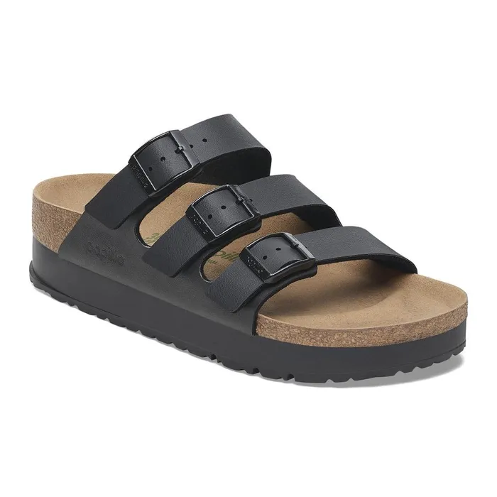 Women Birkenstock MultiStrap Florida Platform Flex Black