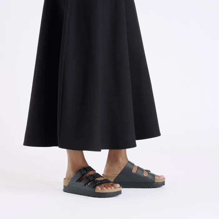 Women Birkenstock MultiStrap Florida Platform Flex Black