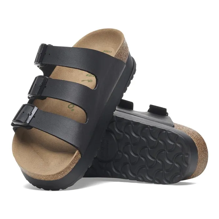 Women Birkenstock MultiStrap Florida Platform Flex Black