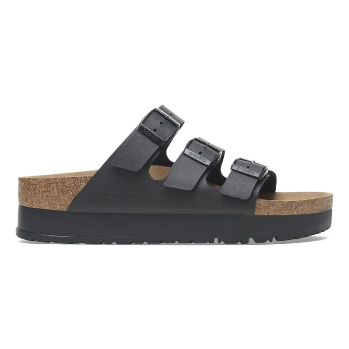 Women Birkenstock MultiStrap Florida Platform Flex Black