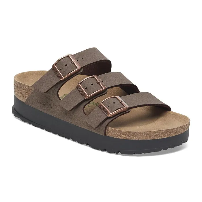 Women Birkenstock MultiStrap Florida Platform Flex Mocca