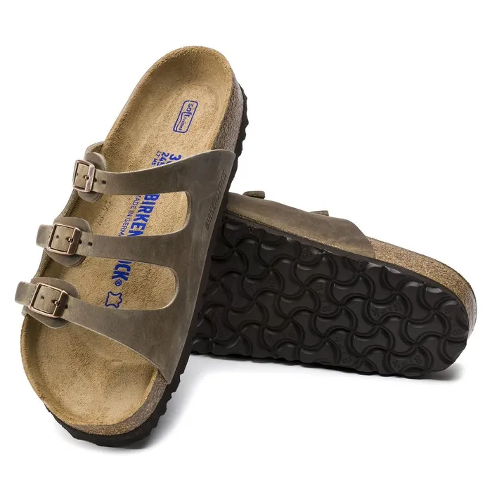 Women Birkenstock MultiStrap Florida Soft Footbed Tobacco Brown