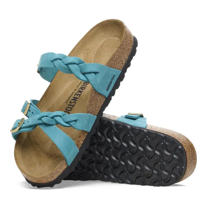 Women Birkenstock MultiStrap Franca Braided Biscay Bay