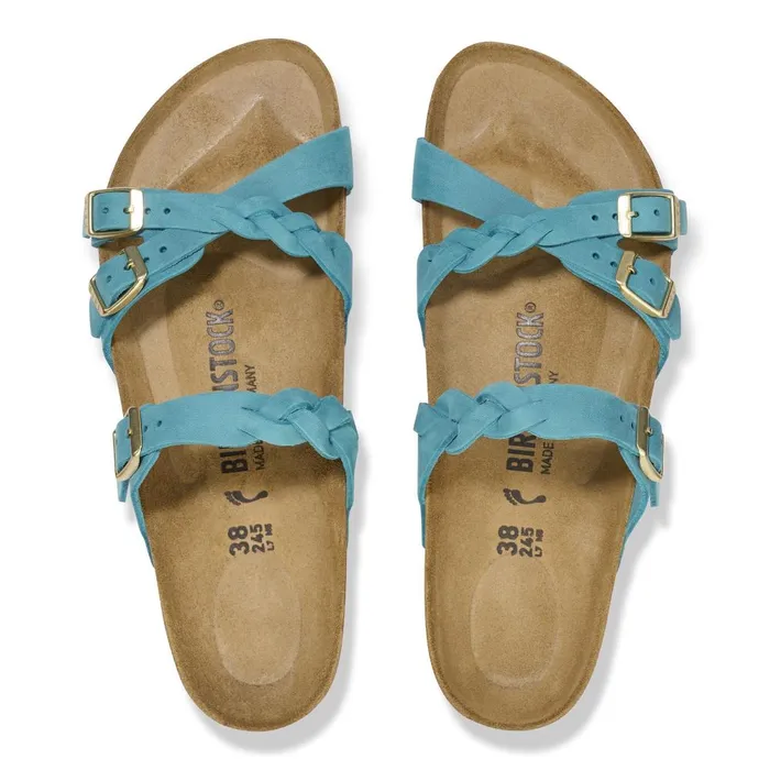 Women Birkenstock MultiStrap Franca Braided Biscay Bay
