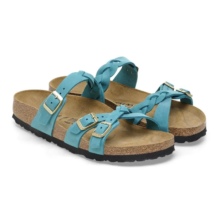 Women Birkenstock MultiStrap Franca Braided Biscay Bay