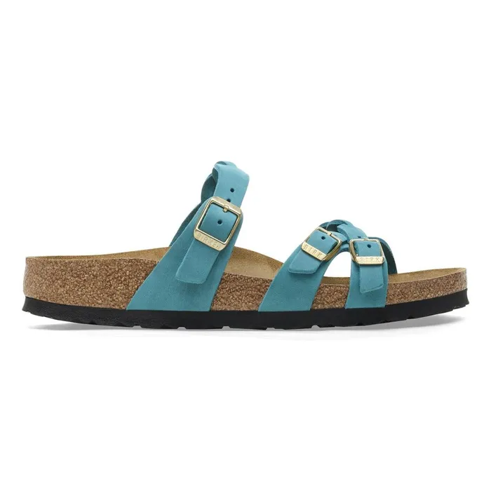 Women Birkenstock MultiStrap Franca Braided Biscay Bay