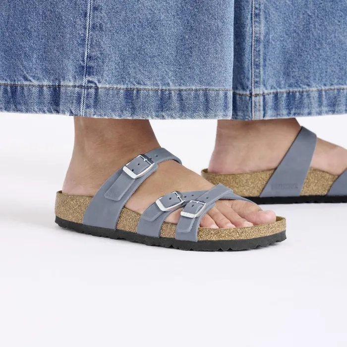 Women Birkenstock MultiStrap Franca Elemental Blue