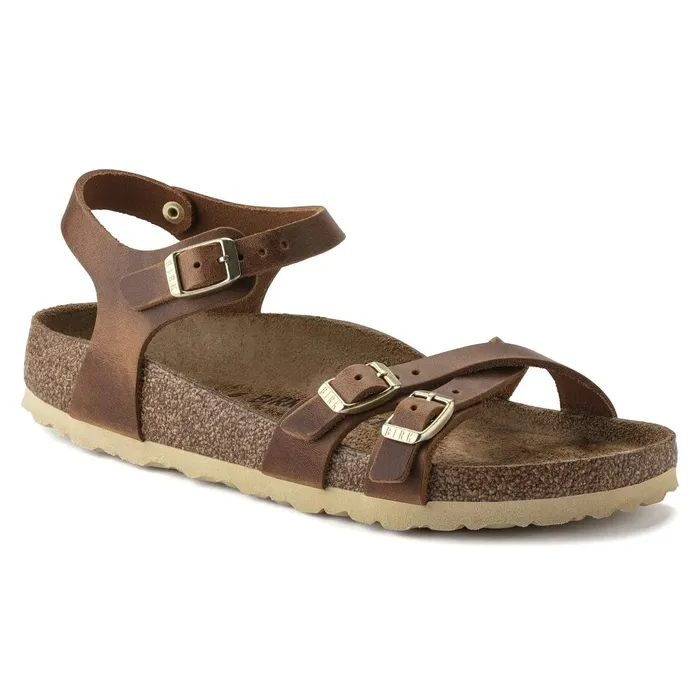 Women Birkenstock MultiStrap Kumba Cognac
