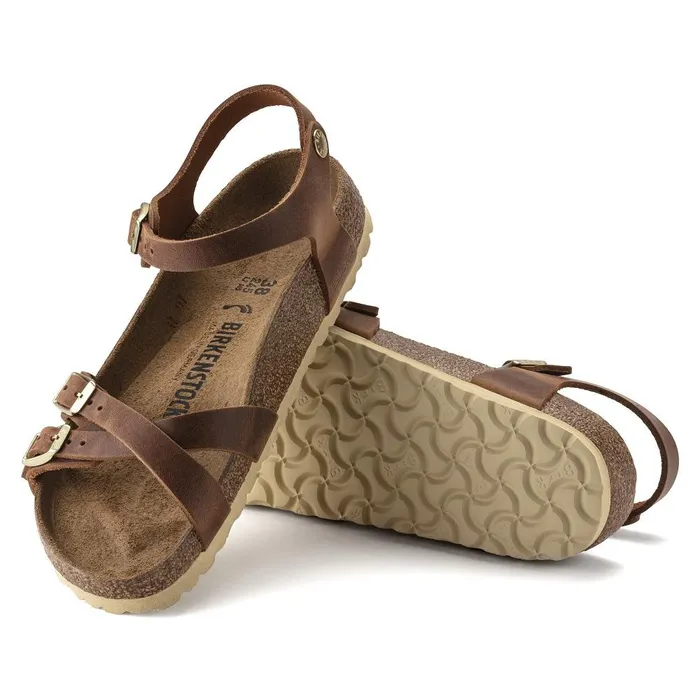 Women Birkenstock MultiStrap Kumba Cognac