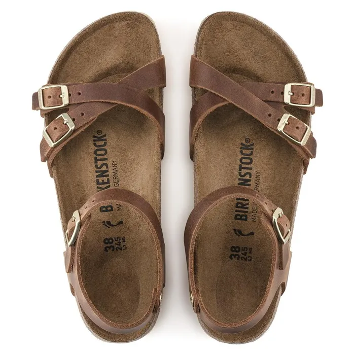 Women Birkenstock MultiStrap Kumba Cognac