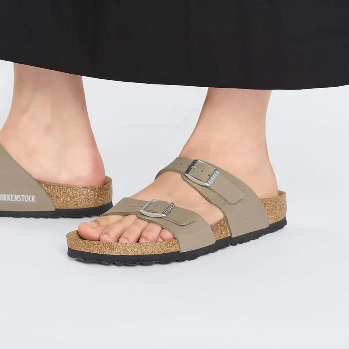 Women Birkenstock MultiStrap Sydney Vegan Vegan Gray Taupe